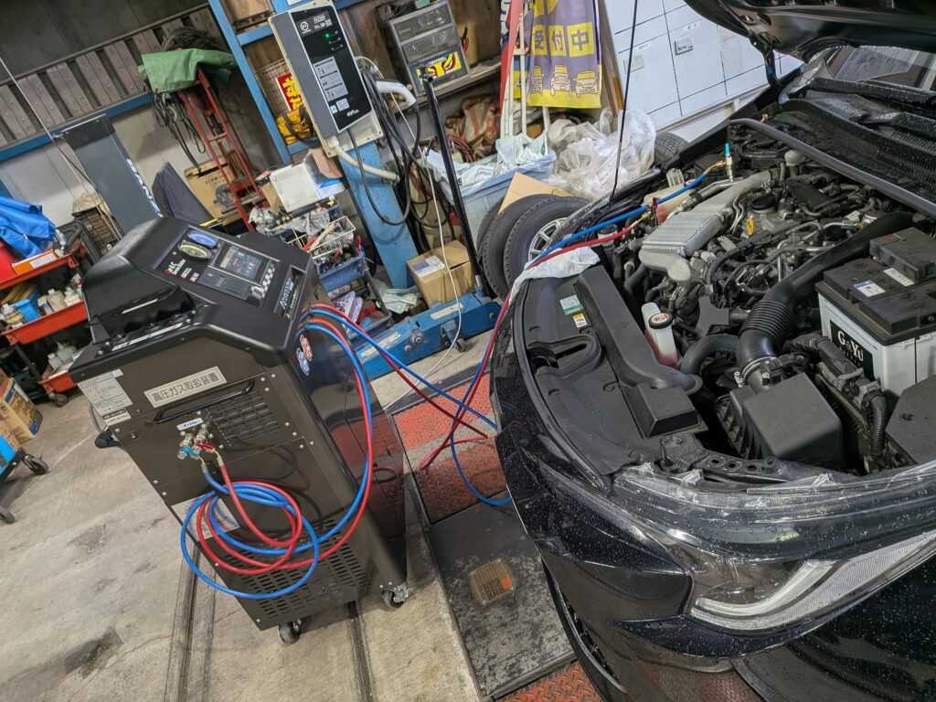 カローラ エアコン 施工後 1
