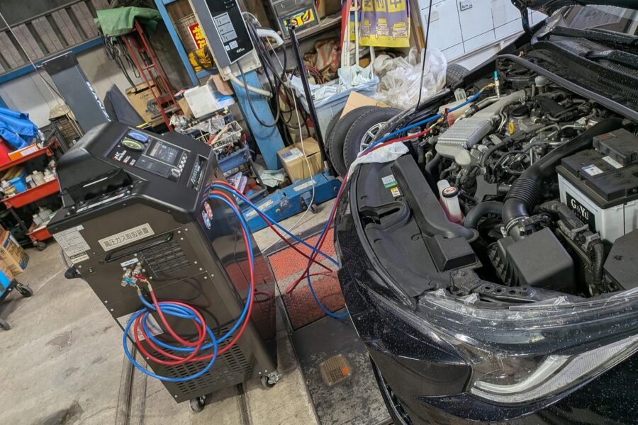 カローラ エアコン 施工後 1