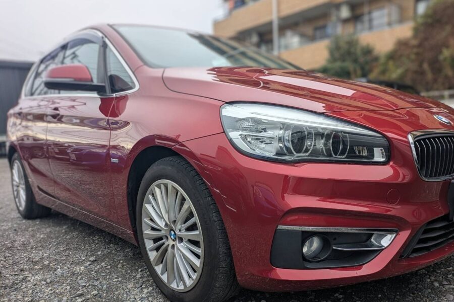 218d フロントバンパー、右フロントフェンダー 施工後 1