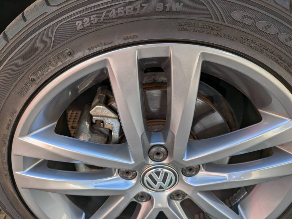 ゴルフ ホイール 施工後 1